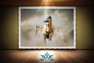 تابلو فرش اسب TB2064